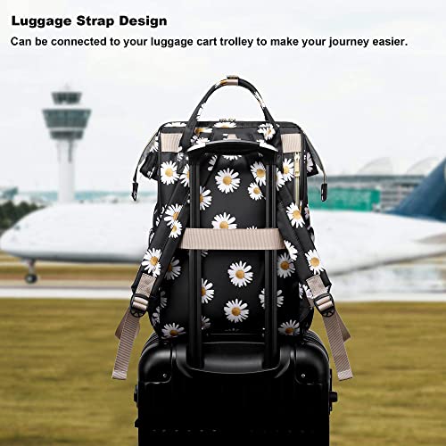 Yusudan Daisy Laptop Backpack For Womens Girls, College Backpacks School Bag Bookbag 15.6 Inch Computer Backpack (Black) #TOP3