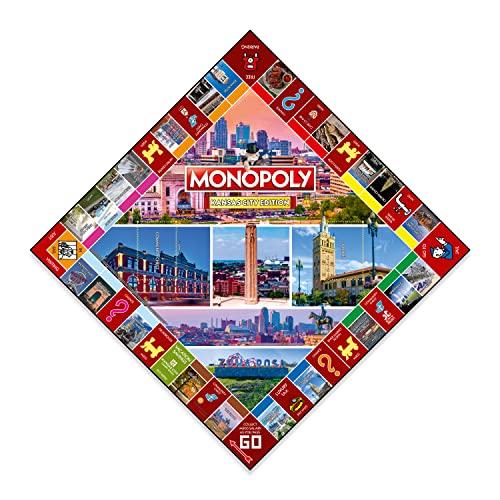 Juego de Mesa Monopoly Edición Kansas City: para 2-6 jugadores, juegos familiares para niños y adultos, ideal para noche de juegos miniatura 2