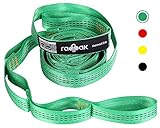 Raqpak Hammock Straps for Tree 2 Piece Set XL Long and Heavy Duty Adjustable Suspension with Multiple Colors