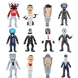 Skibi-Toilet Action Figure,12pcs Skibi-Toilet Cool Game Character Action Toy Figure for KidsF