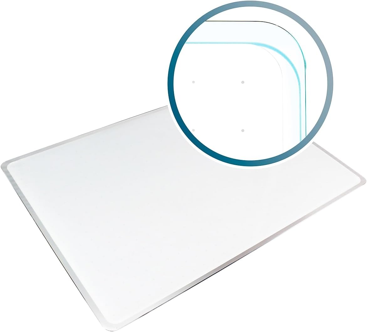 Floortex® Viztex® Glacier White Multi-Purpose Grid Glass Dry Erase Board 17" x 23"