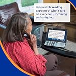 Hamilton CapTel 2400iSPNBT Captioned Telephone, Hearing Impaired Phones, Volume Control with up to 40dB Amplification Gain, Large Touch Screen Display, Wi-Fi Capable, Answering Machine & Speakerphone - Image 3