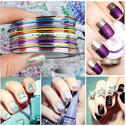30 Colors Nail Striping Tape Line 2 Pcs Nail Tape Dispensers Tape Roller Dispenser Striping Tape Line Nail Art Tools Nail Art Decoration Stickers Kit Diy Nail Tip For Women Girls Manicure Tips Decor #TOP4