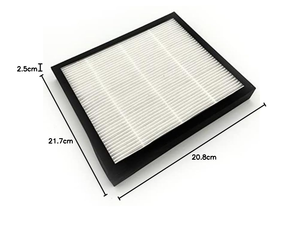 Generico Filtro Aria VMC F7 Pieghettato Compatibile con Sistemi di VMC, Dimensioni 217x208x25mm, Carta, 1 Unità