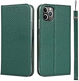 KGDHB Leather Flip Phone Case Wallet, [Kickstand][Card Holder] Lychee Pattern Folio Cover for Apple