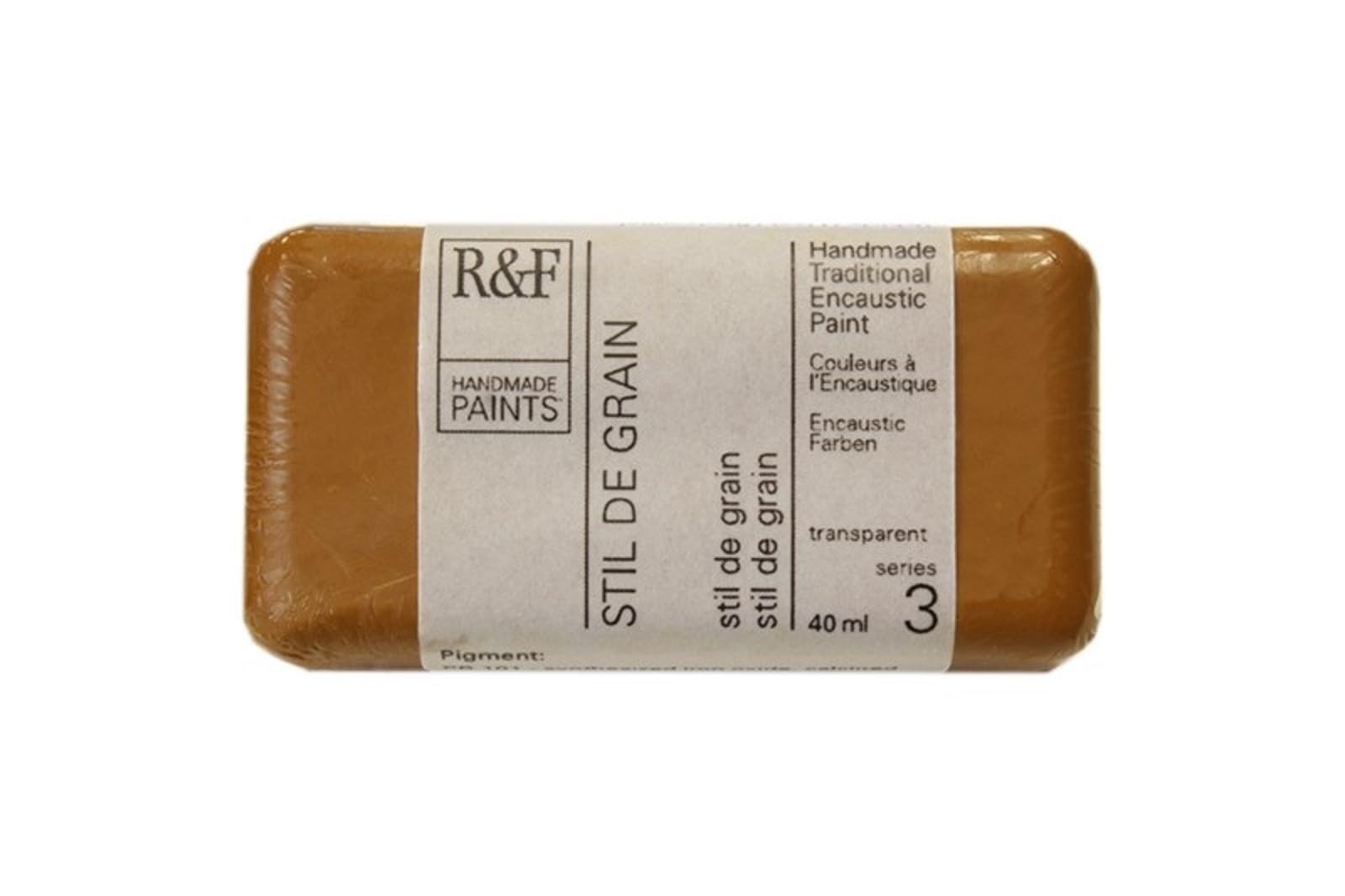 R&F Artist Encaustic Paint, Stil de Grain, 40 ml