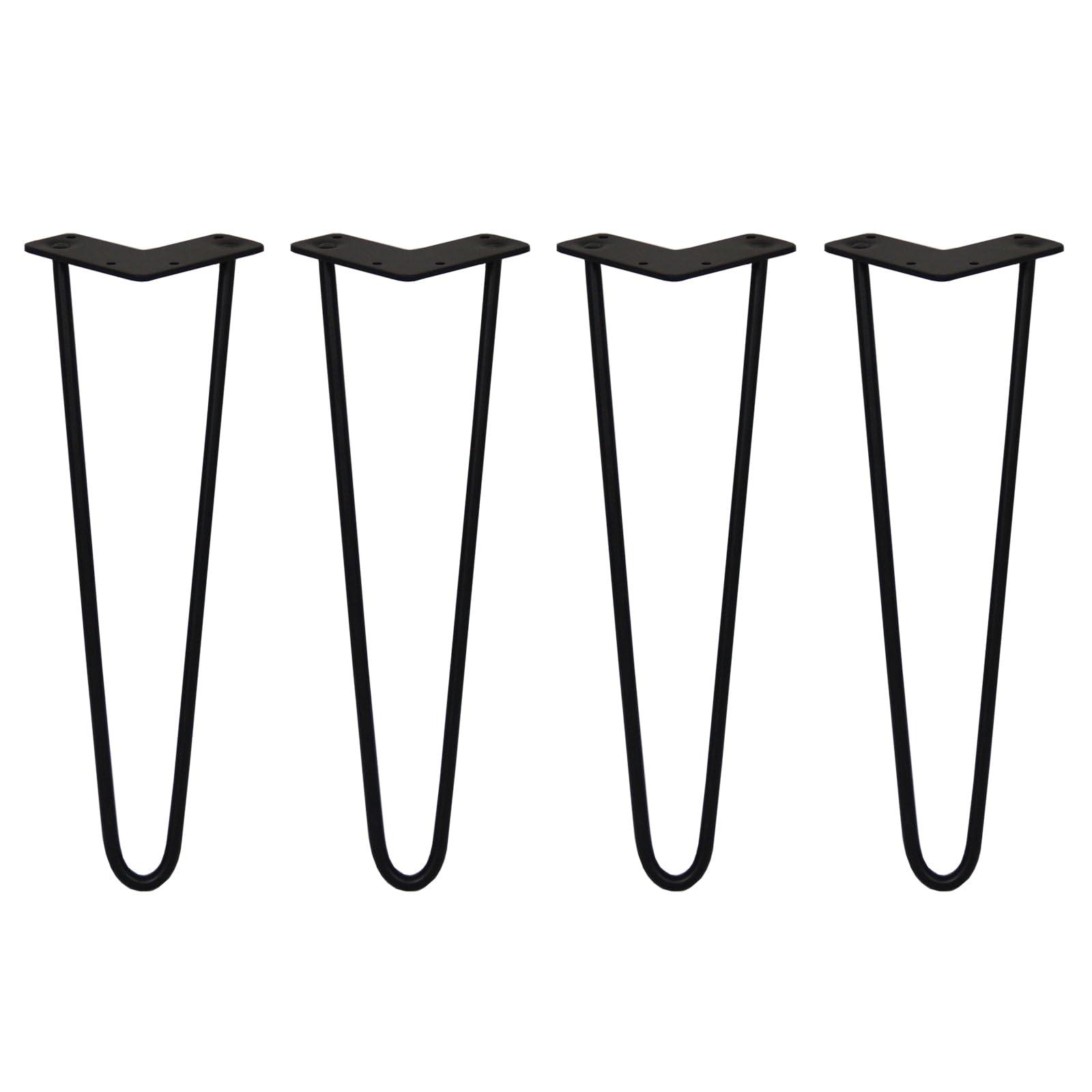 SkiSki Hairpin Table Legs 16” 41cm Pack of 4 Black Heavy Duty