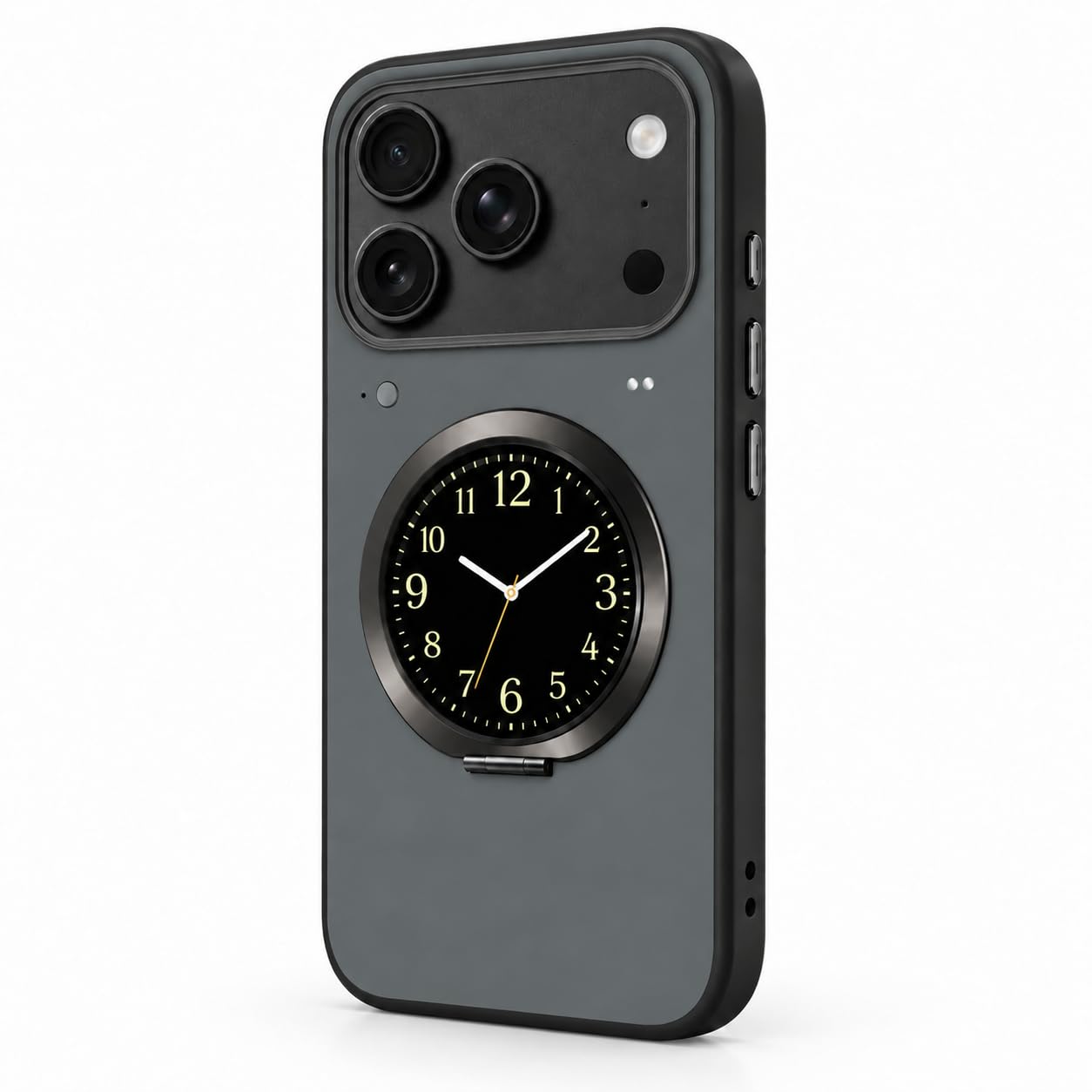Smart Phone Case for iPhone 18 Pro Max, with Screen on Back, Black