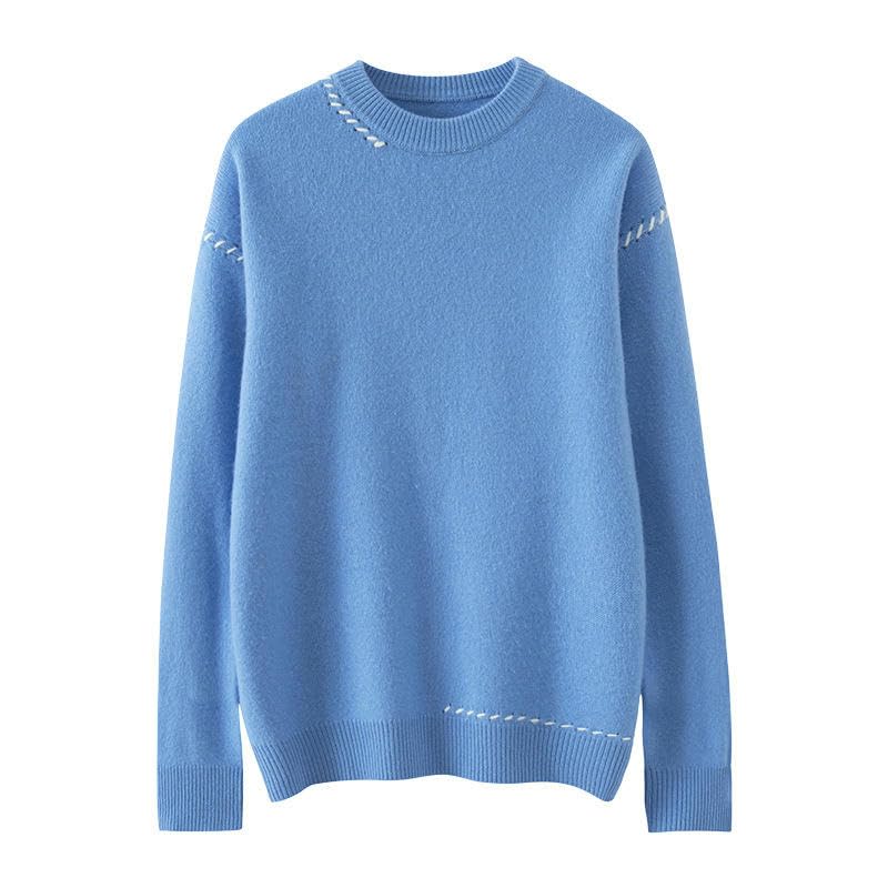 Pull en cachemire col rond homme chic pour l'hiver - 5