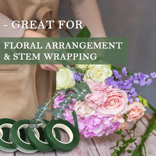 image for COIDEA 8 Rolls Floral Tape, 1/2