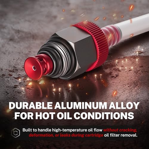 BILITOOLS Oil Filter Drain Tool Release Hose Tube Pipe Compatible with Toyota, Lexus, Scion 2.0L - 5.7L Engines with Cartridge Style Filter System - Thumbnail 5