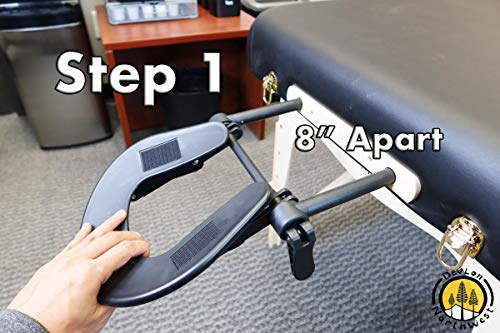 DevLon NorthWest Massage Table Face Cradle Replacement Contoured Adjustable Cradle Head Support (ADJUSTABLE CONTOURED)