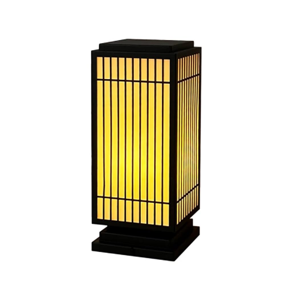 HCIPJQY Modern Pillar Lantern Lighting Fixture Farmhouse Pillar Lamp for Gate Posts and Columns Waterproof Metal Low Voltage Deck Post Lighting Warm Decoration Post Light Fixture