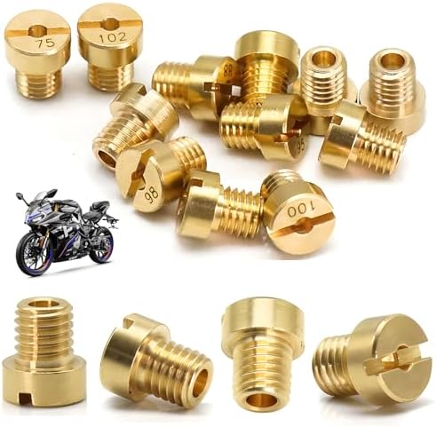 12-Piece Carburetor Main Nozzle Set - #45-72 Brass Nozzles For Dellorto, Mikuni M5