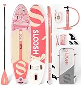 SLOOSH Inflatable Stand Up Paddle Board, 10'6" Paddle Boards with Premium Accessories, Non-Slip E...