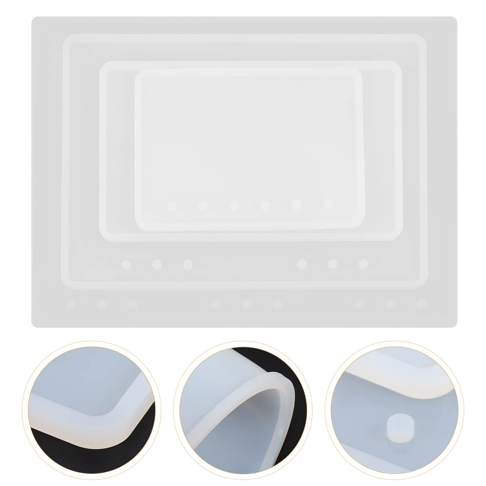 4piezas Molde De Silicona Duradero Moldes Para Manualidades Para Diario Creativo