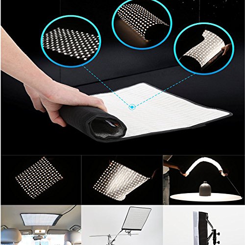 Falcon Eyes Bi-Color Rx-18Td Bi-Color Dimmable 3000K-5600K 100W With Softbox Diffuser Portable Flexible Led Photo Light (Rx-18Td With Diffuser) #TOP2