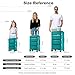 Kono Large Lightweight Suitcase 4 Wheel Spinner Hard Shell Luggage with TSA Lock, Sturdy Polypropylene Travel Trolley Case (Blue Green, 75cm/84.5L)