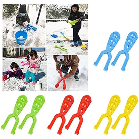 Snowball Maker Toys, Snowball Makers,Outdoor Play Snow Toys for Kids,Two Balls Let You Make Snowballs Quickly for Kids and Adults (16 PCS) Cover