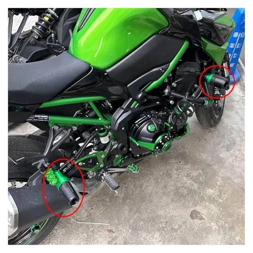 Protección contra choques para Z900RS anticaídas y defensa de escape azul 4