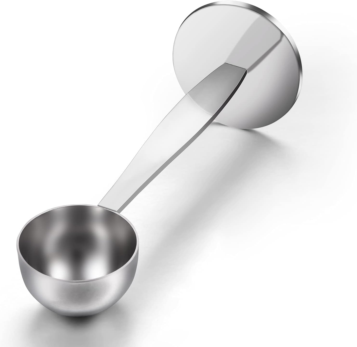 2 in 1 Stainless Steel Coffee Scoop Tamping Dual-Purpose Coffee Spoon Multi Function Spoon Holder Coffee Tools for Measuring and Tamping