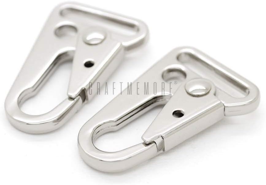 CRAFTMEMORE 2pcs Metal Snap Hook Sling Clip Spring Gate Quick Release Carabiner Attachment Tactical Bag Accessories (Gunmetal Black) : Sports & Outdoors