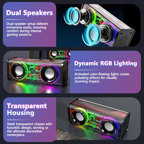 Luxury Gaming Desk with LED Lights