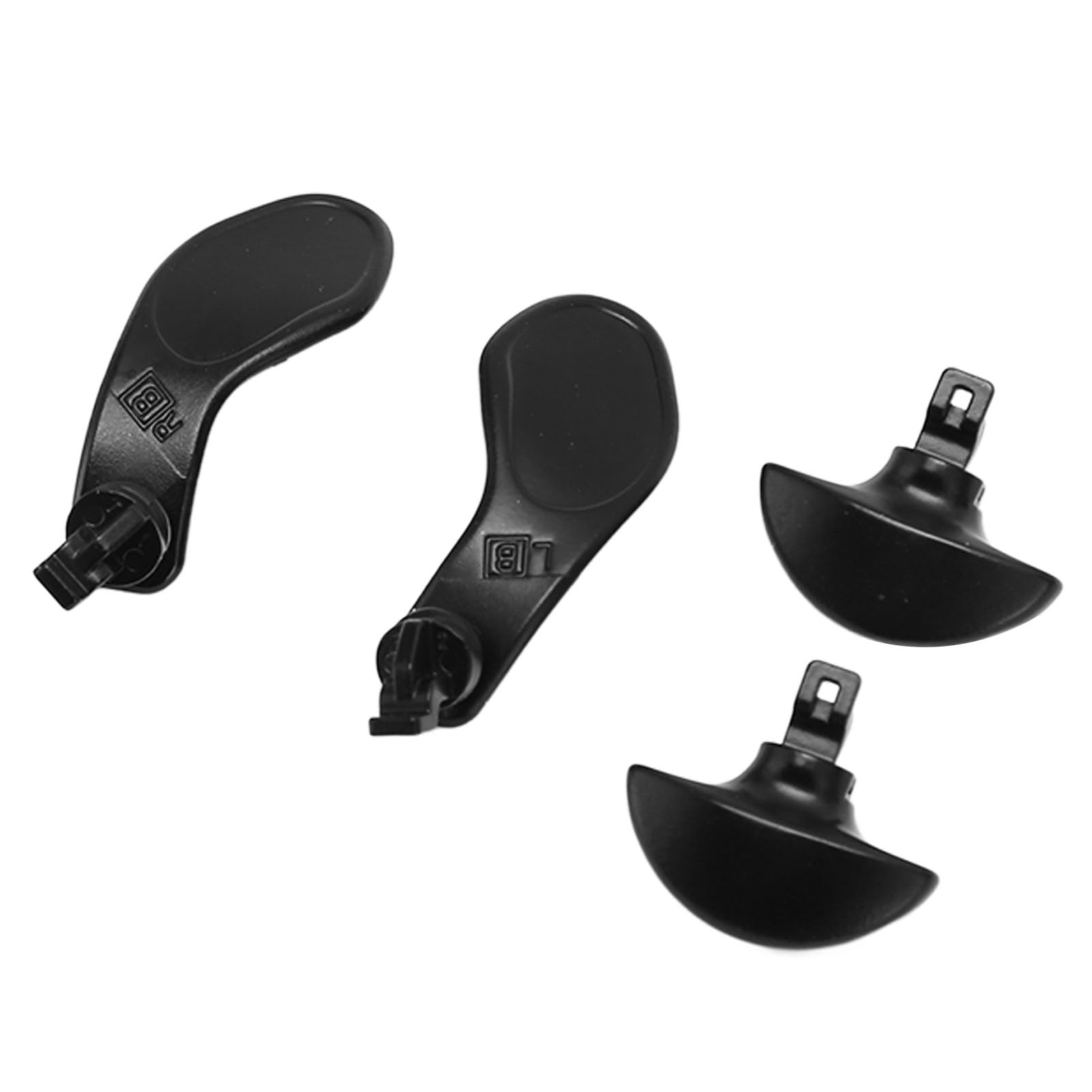 Set di 4 pallet in metallo, 2 paia di bottoni a spalla per controller parti di ricambio per controller Edge (nero)