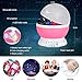 Star Night Light Projector Christmas, Baby Lights with 4 LED Bulbs 8 Light Color Changing with USB Cable 360 Degree Romantic Room Rotating Star Projector for Baby Kid Children Bedroom Decor