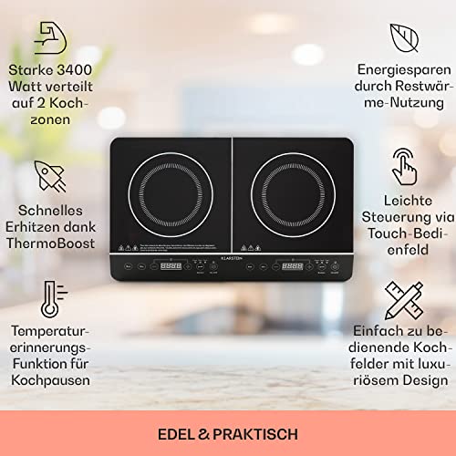 Induktionskochfeld mit 2 Platten von Klarstein