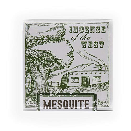 Incienso de Santa Fe - Mesquite Natural Wood Incense Bricks Without Holder 40 Count - Made in the USA