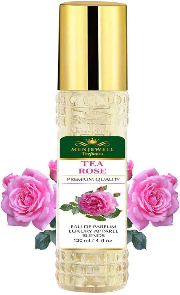 Menjewell Tea Rose Perfume For Women| Eau De Parfum For Women| EDP For Women| Fragrance Spray| Eau De Parfum| Gift For Her| 120ml