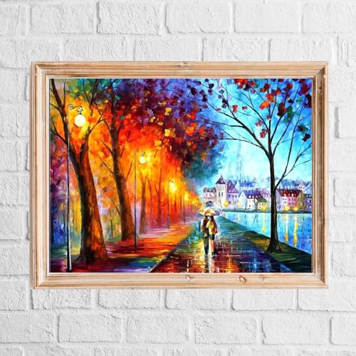 Leonid Afremov Poster Exhibition Neutral Abstract Retro Paint Wall Home Art Decor Room Print A4