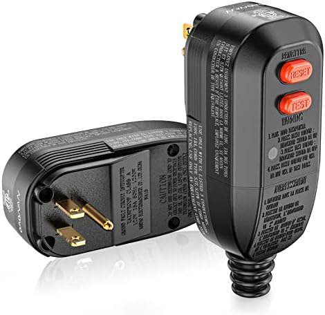 OAONAN GFCI Replacement Plug Assembly 10 Amp 3 Prongs, Waterproof, Ground Fault Circuit Interrupter Safety Plug for Power Pressure Washer, Hot Tub, Air Conditioner, Hair Dryer