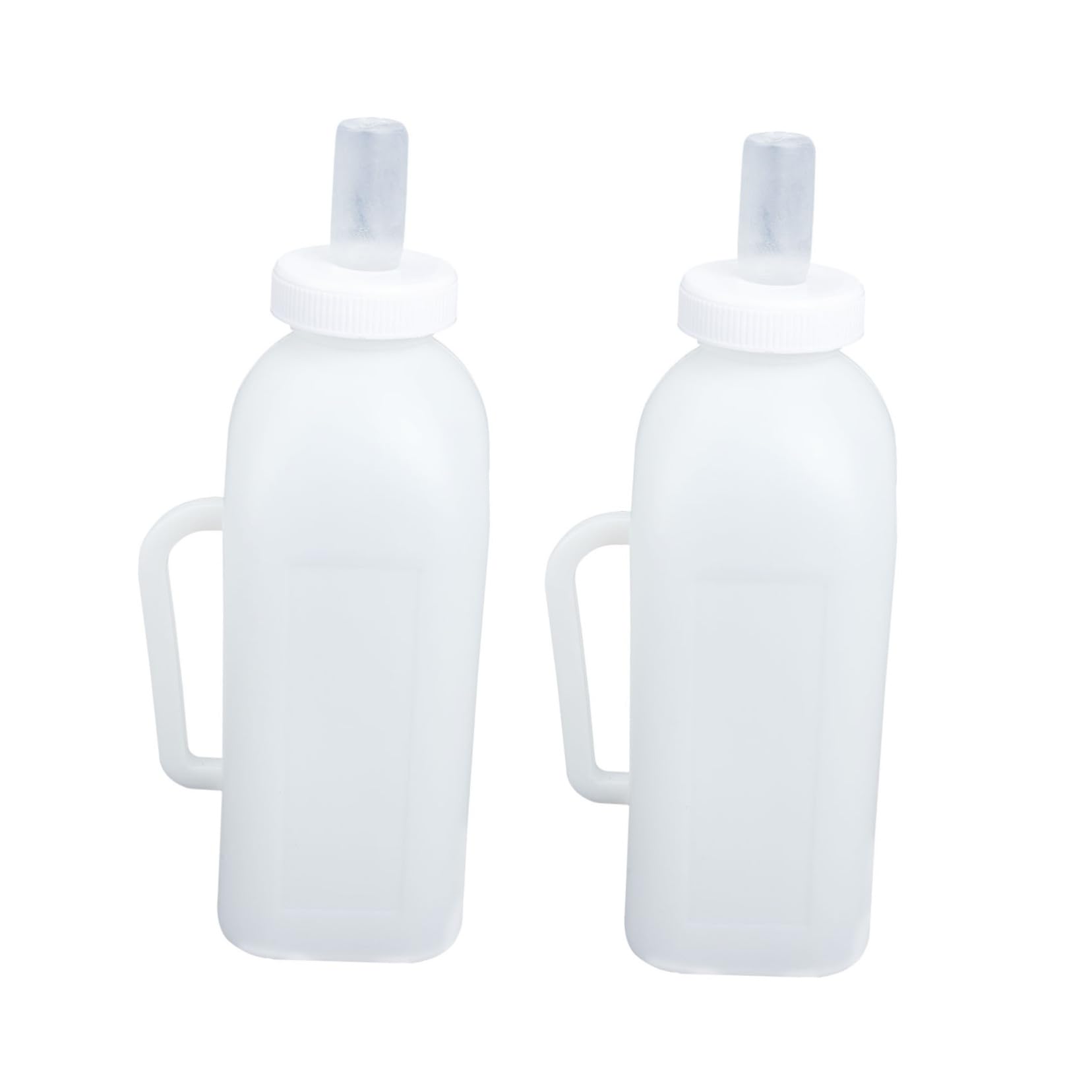 balacoo 2pcs Kitten Milk Bottle Pet Feeding Bottle for Puppies Newborns Silicone Plastic Material Sterilizable Portable
