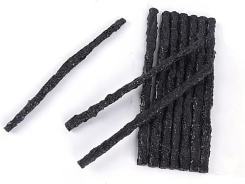 Miniatura 4 de ERINGOGO 150 Uds. Herramienta de reparación de neumáticos, cuerda de reparación de pinchazos de neumáticos de cinta negra, línea de reparación de