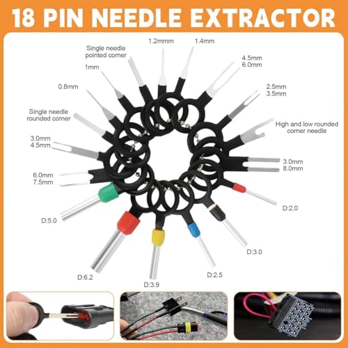 Kit de connecteurs électriques à broches 28 types crimp