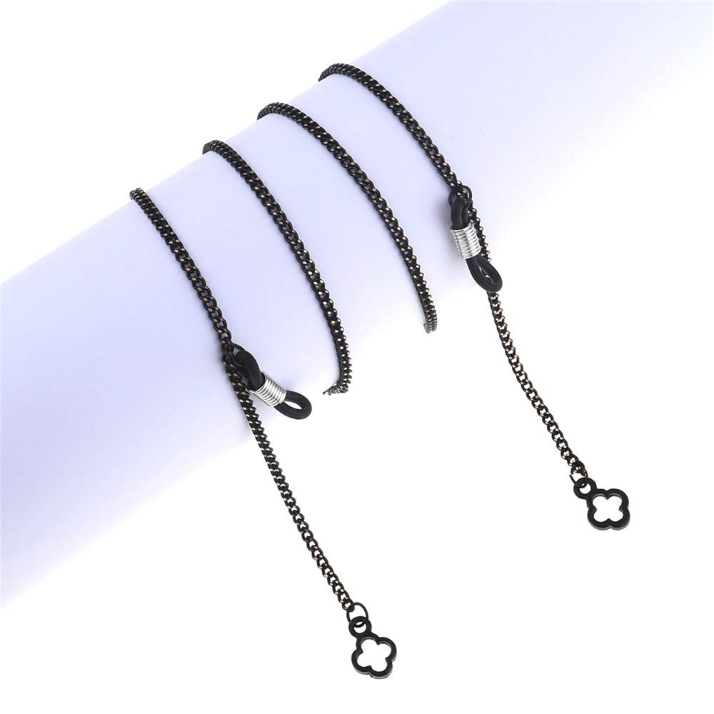 Sonnenbrillen-Kette, Brillenband, Damen Brillenkette Schloss Brillengestell Anti-Verlust Metall Brillenkette