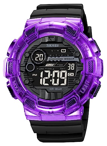 Gosasa Reloj multifunción de moda para hombre, esfera grande, par...