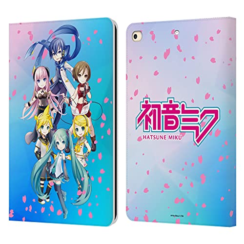 Coque iPad 9.7 cuir rose pour lire au café Hatsune Miku