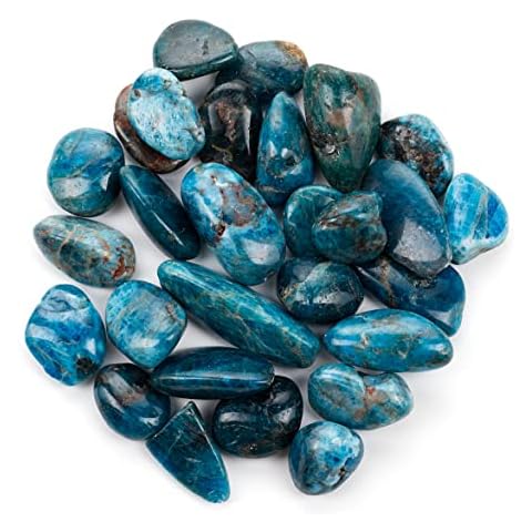 Cherry Tree Collection 1/2 Pound Polished Stones - 1/2" - 1" Size Tumbled Stones - Tumbled Crystals Bulk for Healing, Reiki, Chakra (Apatite) Cover