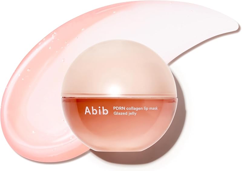 Abib PDRN Mascarilla labial de colágeno vegano Jalea glaseada 0.38 fl oz | Bálsamo labial coreano, mascarilla para dormir durante la noche, cuidado hidratante, tratamiento hidratante para labios secos y escamosos