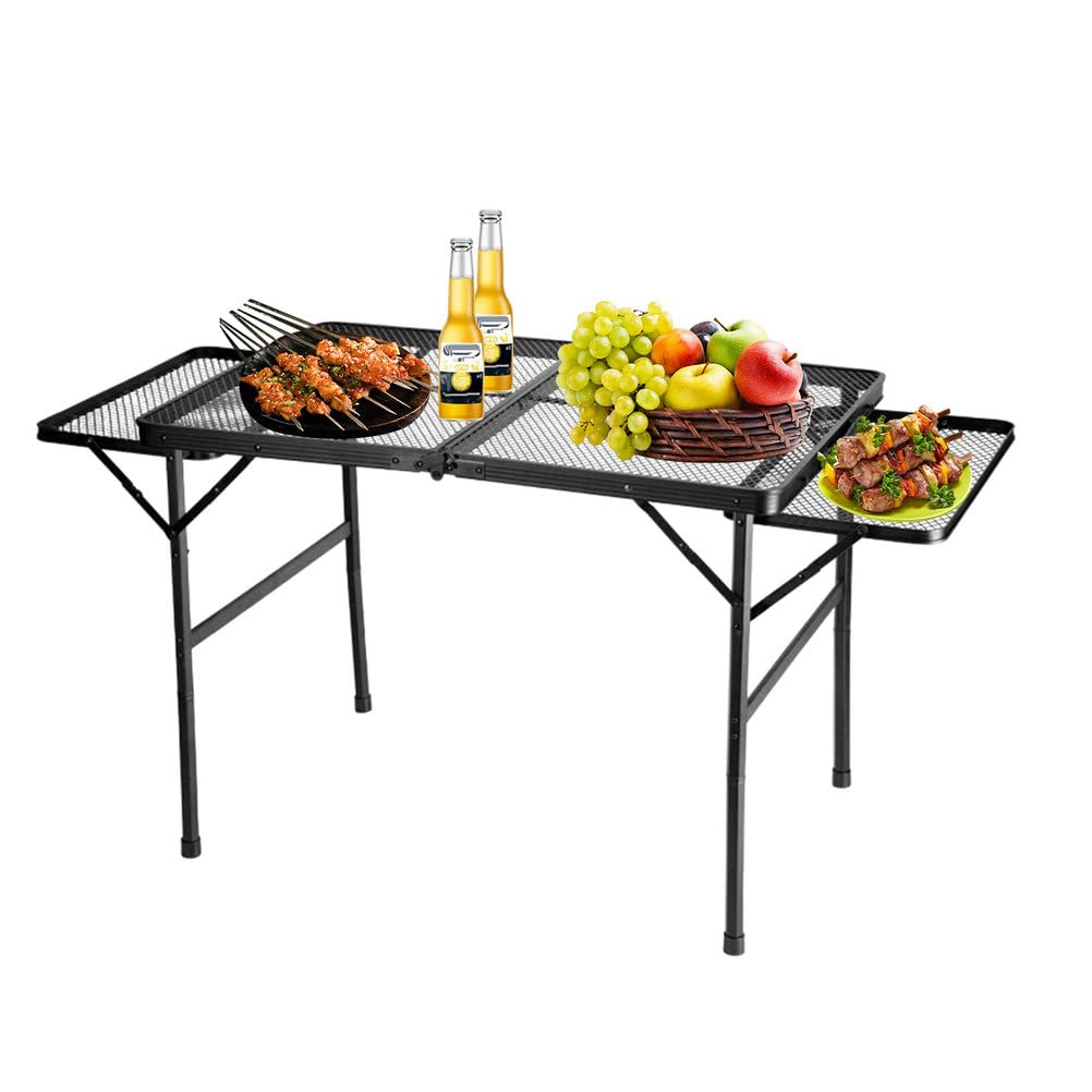 Table de camping pliable AIZYR pour vos barbecues et pique-niques en plein air