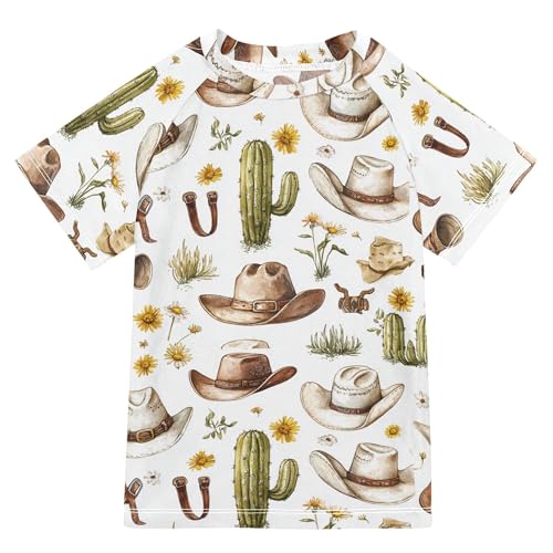 Western Style Sunflowers Bathing Suit Girls Sun Protection Teen Clothing Swimwear Beach Tops 3T