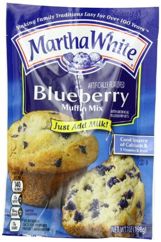 Martha White Blueberry Flavored Muffin Mix, 7-Ounce (Pack of 12) by Martha White [Foods]