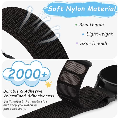 Correas de nylon ajustables para reloj Bark, pack 3 miniatura 3