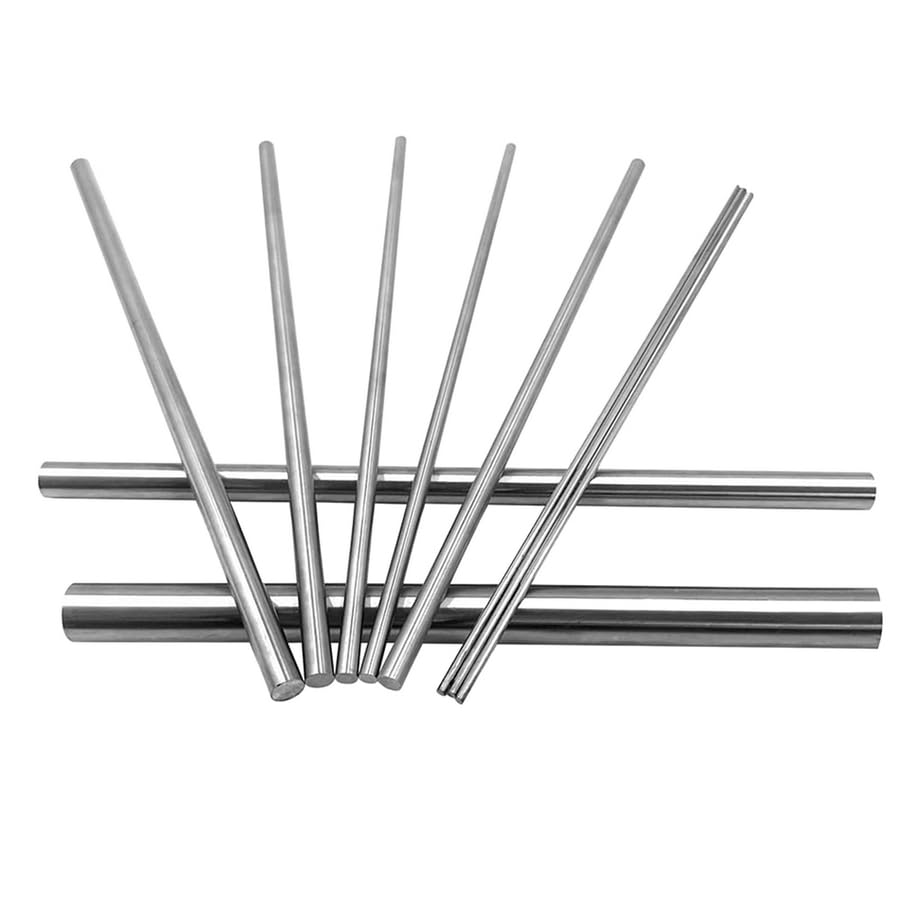 50CM 14 Pieces Stainless Steel Solid Round Rod Lathe Bar Stock Assorted for DIY Craft Tool Diameter 2MM-10MM