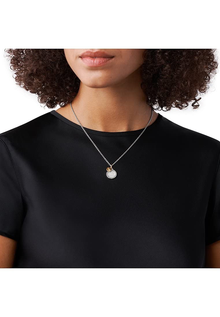 Emporio Armani Collar de plata de ley con cierre de langosta para mujer