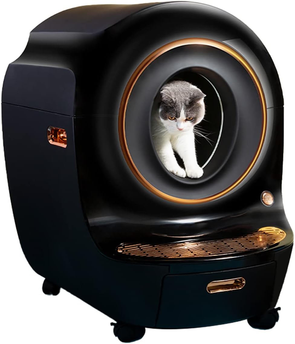 Lettiera per gatti autopulente, controllo APP, rimozione degli odori, toilette per robot...