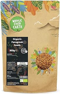 Wholefood Earth Organic Fenugreek Seeds 1 kg | GMO Free | Certified Organic